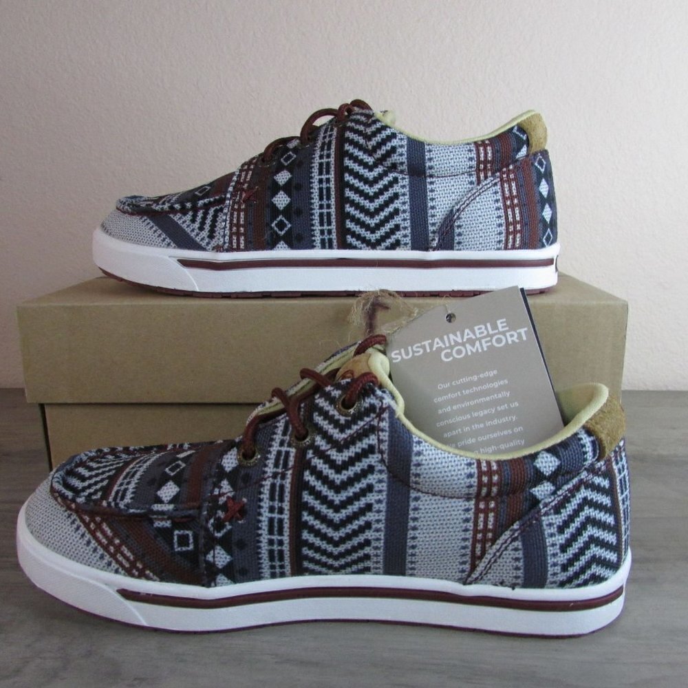 Twisted X Kid's Hooey Loper Casual Loafer Shoe - Dark Baja YHYC006